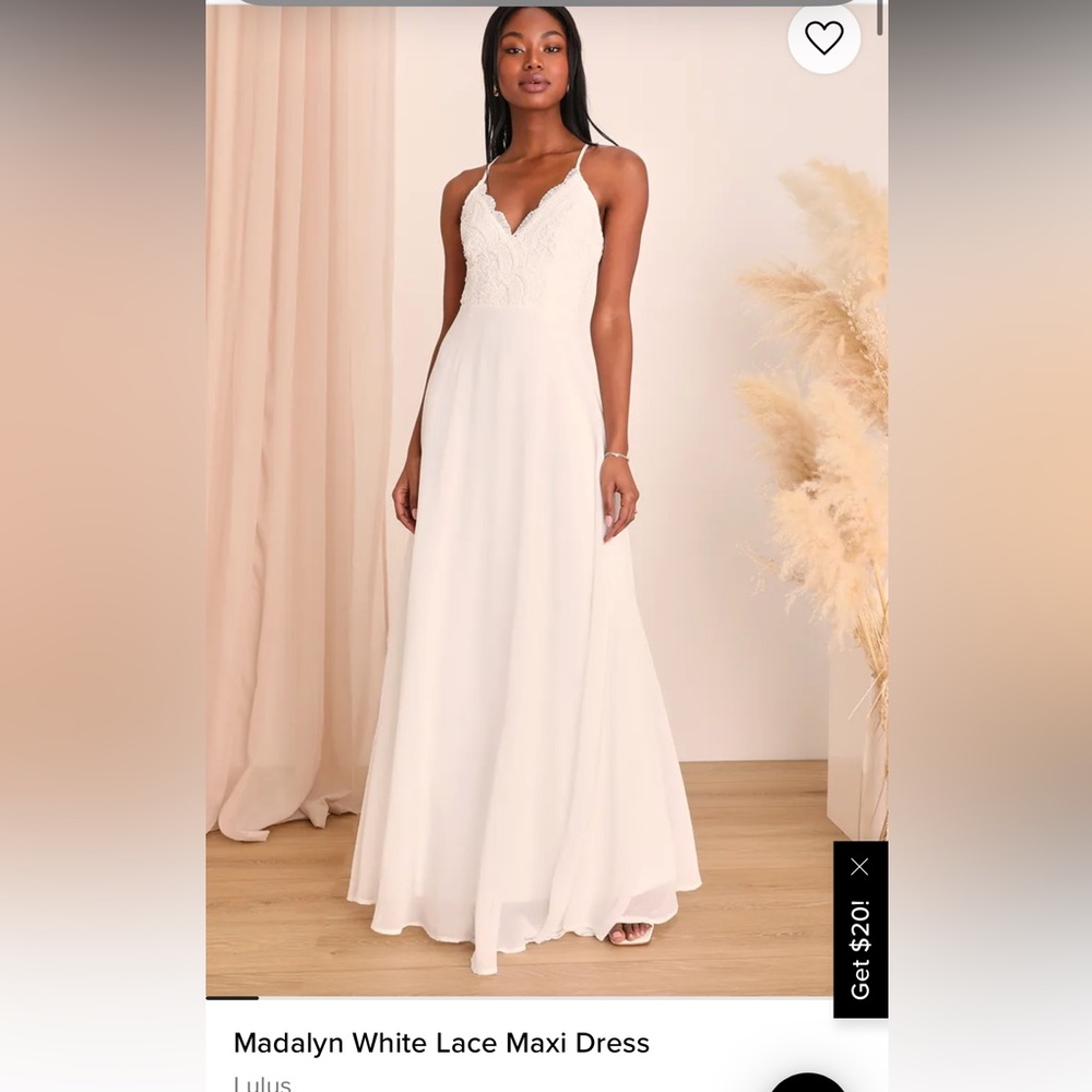 White Long Lulus dress